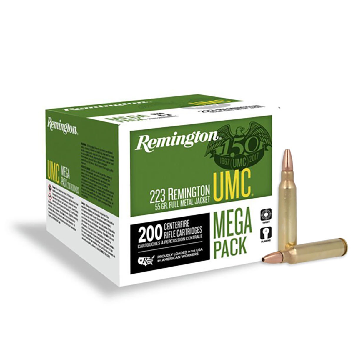 REMINGTON 223 Remington 55gr Full Metal Jacket 200/box