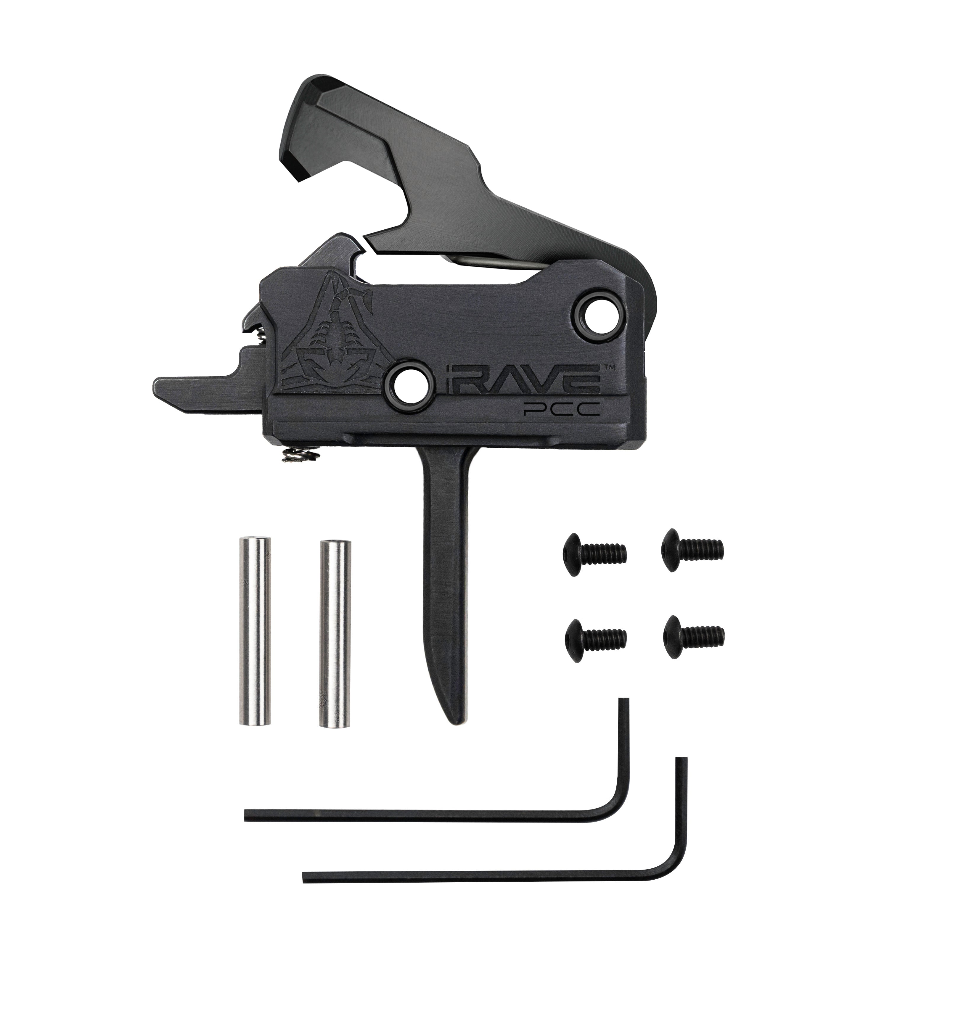 RISE ARMAMENT Rave PCC Drop-In Trigger With Anti-Walk Pins Black