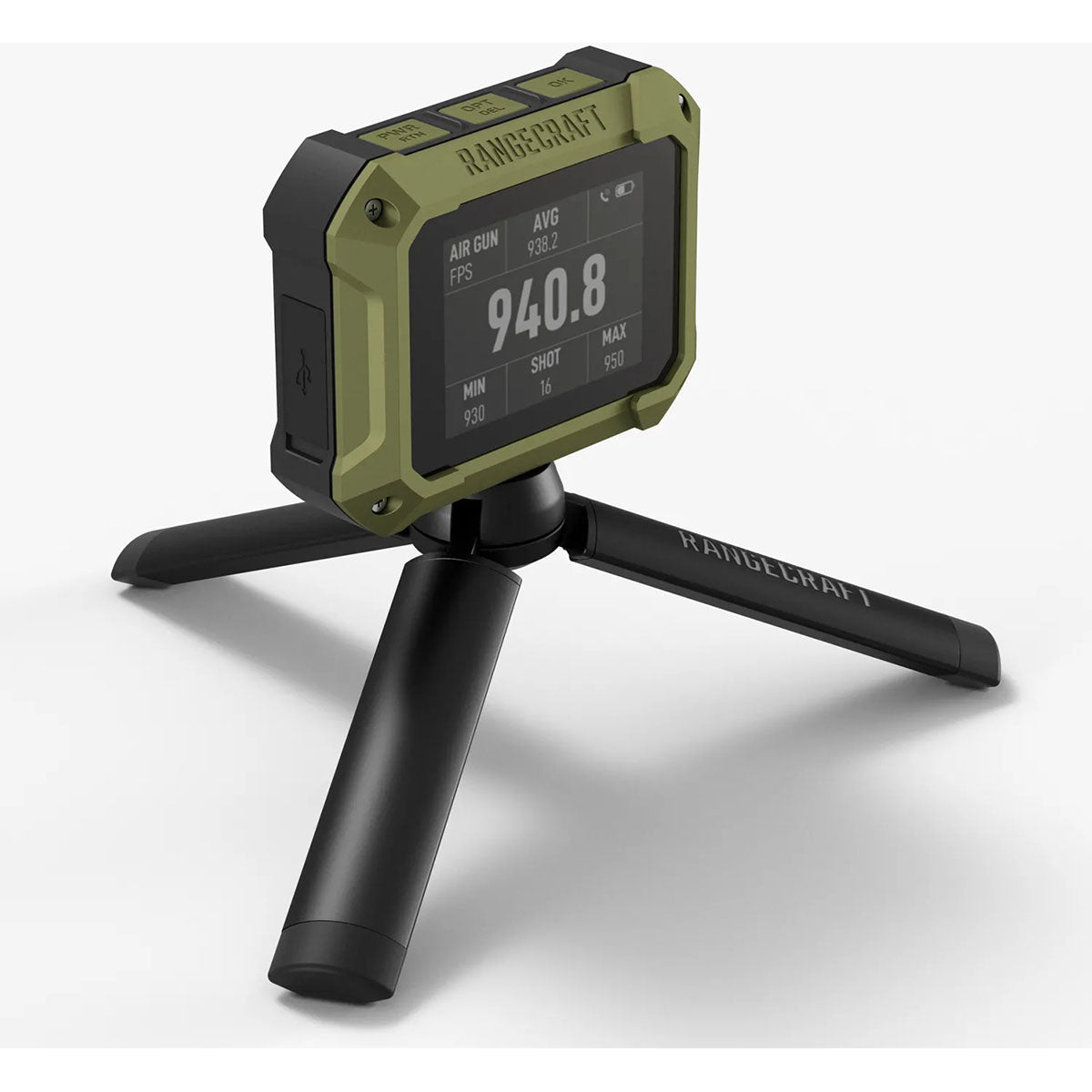 Athlon Optics Rangecraft Velocity PRO Radar Chronograph 2.4" Display Green