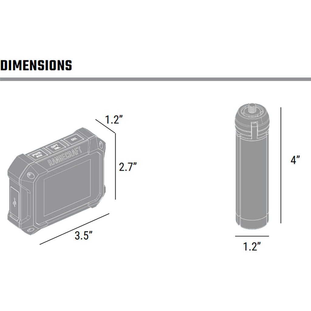 Athlon Optics Rangecraft Velocity PRO Radar Chronograph 2.4" Display Green