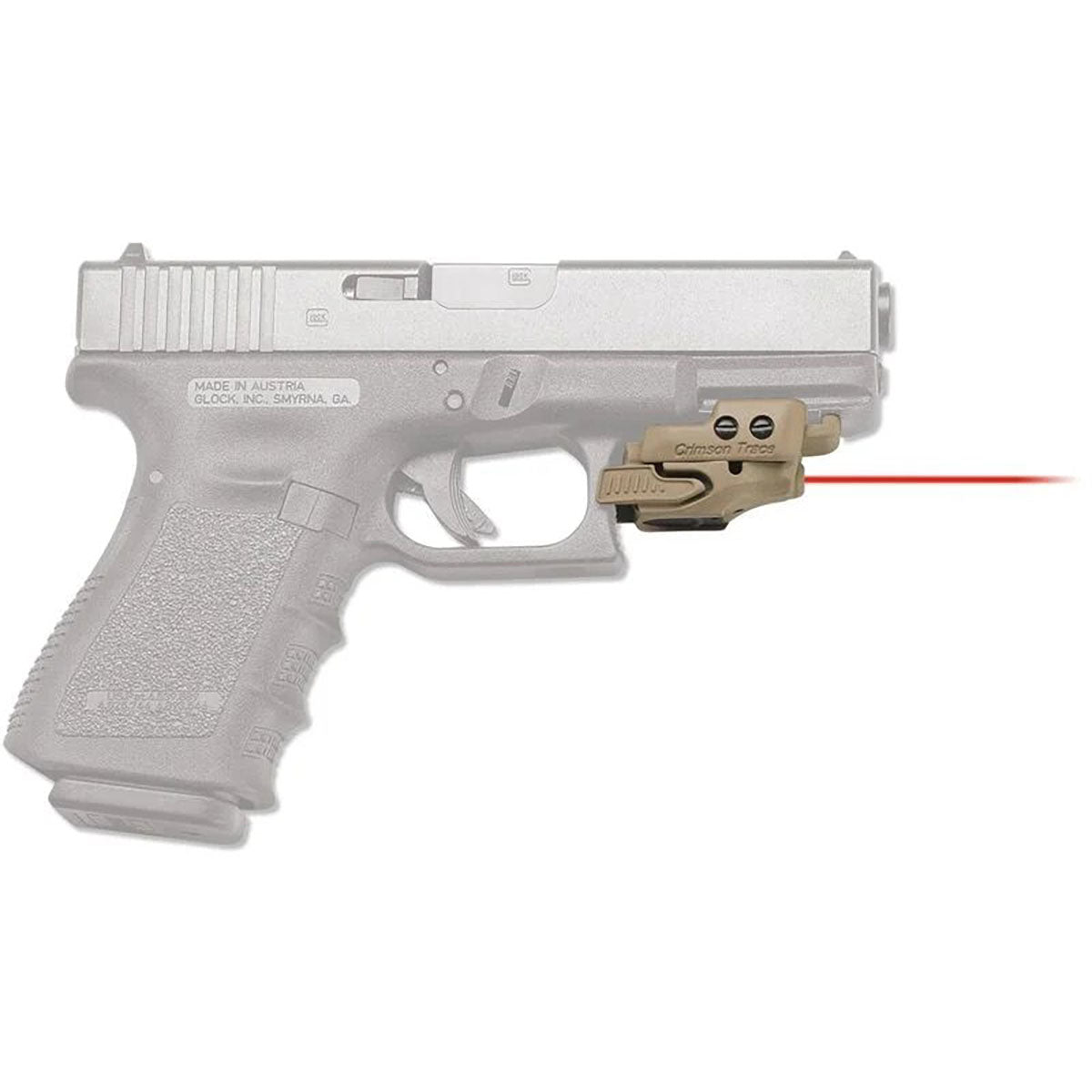CRIMSON TRACE CMR-201 Railmaster Universal Red Laser for Firearms Black