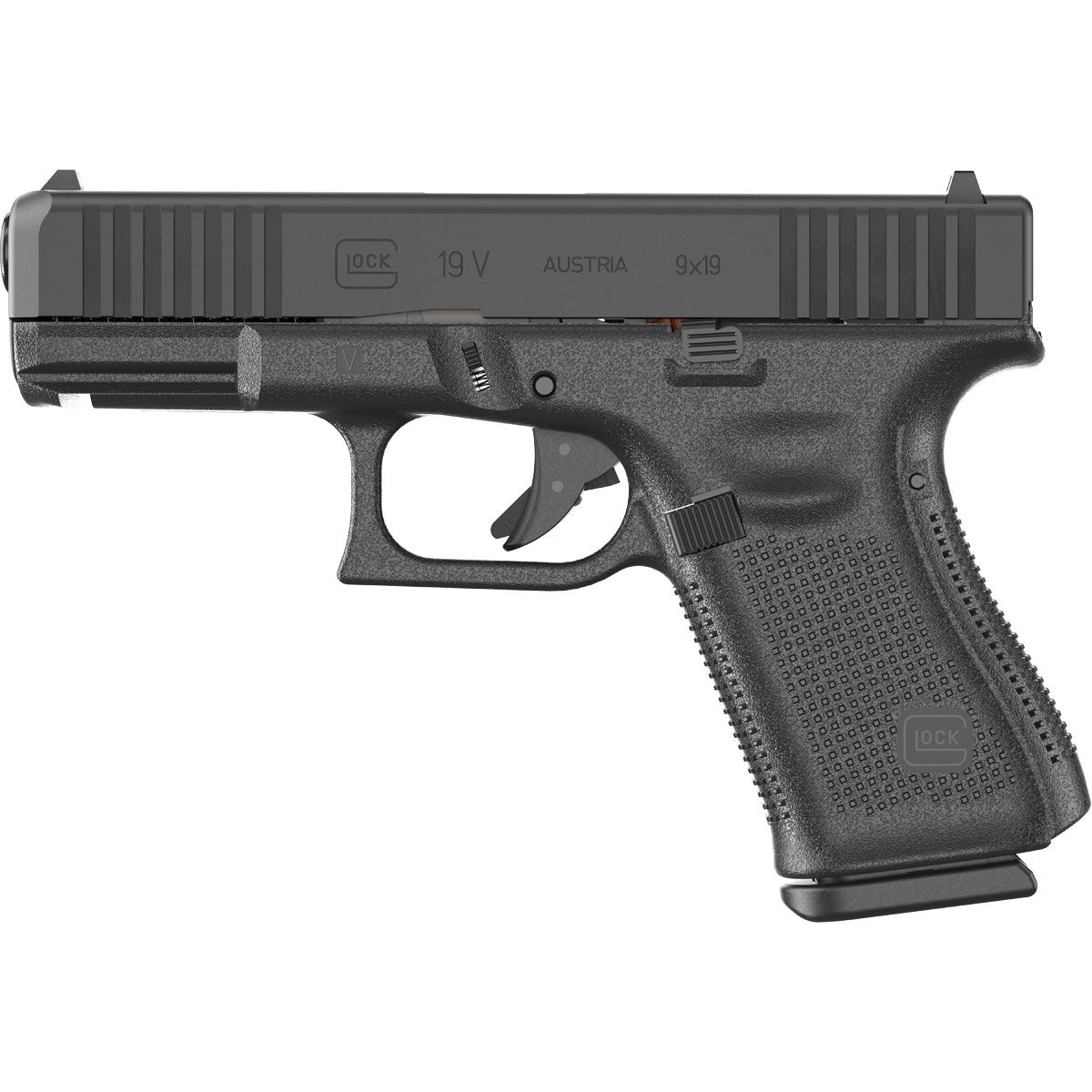 GLOCK G19V 9mm Luger 4.02"BBL (3)15RD Mags Black ON HAND