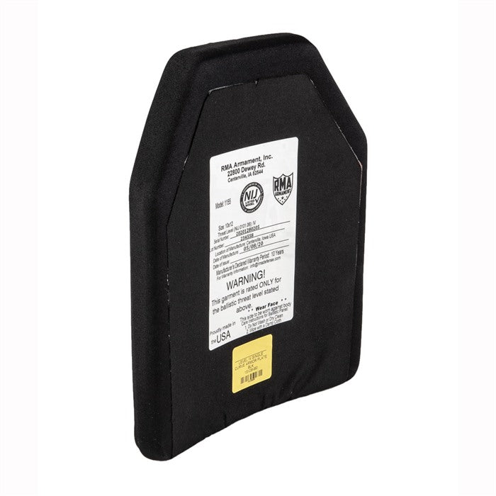 RMA ARMAMENT INC 10"x12" Level IV Single-Curve SAPI Cut Plate