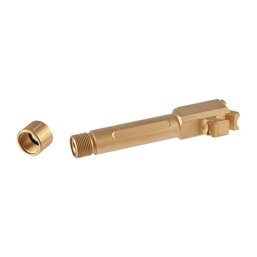 True Precision Hellcat THD Barrel, 1/2"X28, Gold TiN, 9mm