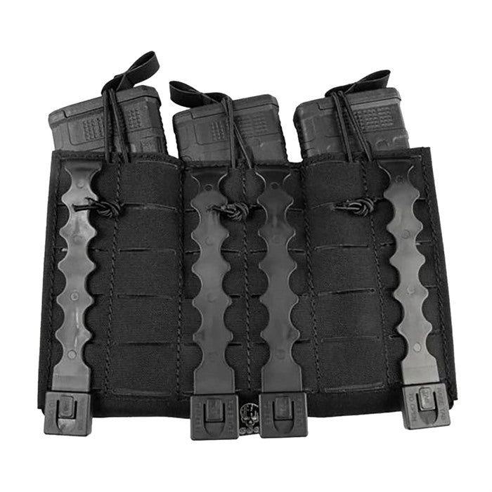 GREY GHOST GEAT 5.56mm Compact Triple Mag Panel, Black