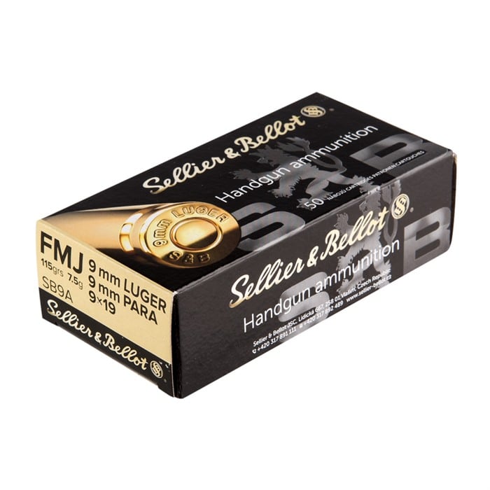 SELLER & BELLOT 9mm Luger 115gr Full Metal Jacket 50/Box