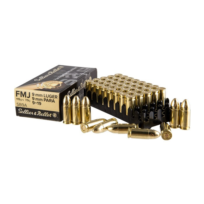 SELLER & BELLOT 9mm Luger 115gr Full Metal Jacket 50/Box
