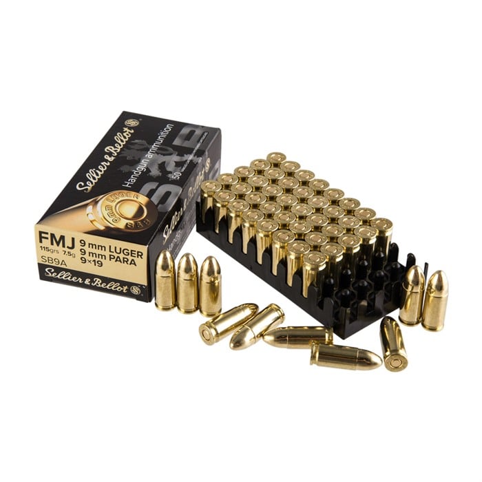 SELLER & BELLOT 9mm Luger 115gr Full Metal Jacket 50/Box
