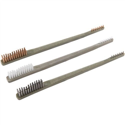 OTIS Nylon, Bronze & Stainless Brush Kit 3/Pack
